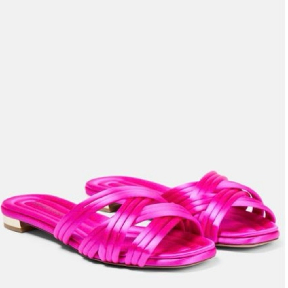 AQUAZZURA
Oahu satin slides